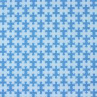 Blauw met lichtere puzzle stukjes