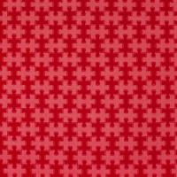 Rood met lichtere puzzle stukjes