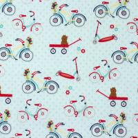 Blauw (aqua) metverschillende bikes