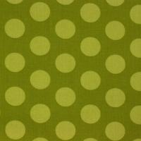 Groen met grote lichter groene dots