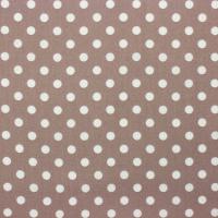 Taupe met bijna witte polka dot