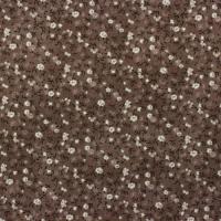Taupe met kleinere lichtere bloemetjes