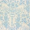 5405 - Ivoor met blauwe tekeningen van o.a. dieren, bloemen