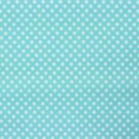 Blauw aqua met kleine bloemetjes wit hartje