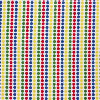Wit met strepen van rode, blauwe gele en groene dots PRIMARY