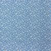 5642 - Blauw middel met klein ivoorkleurig blaadje en bloemetje