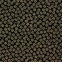 Zwart met klein beige bloemetje