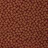 5679 - Rood donker met klein beige bloemetje