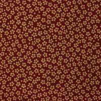 Rood donker met klein beige bloemetje