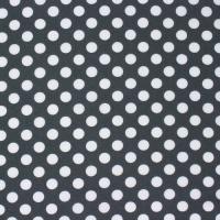Grijs donker met grote polka dot