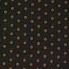 Bruin donker met blauwe stippen met beige rondjes