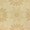 5793 - Creme met grote beige kruissteek-sterren