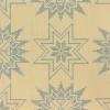 5794 - Creme met grote blauwe kruissteek-sterren