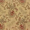 FQ5798 - Beige/creme met sierlijke roodbruine bloemenprint FQ