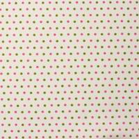 Ivoor met roze en groene stippen