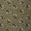 5885 - Bruin groen gemleerd met blauwe bloem