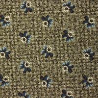 Bruin groen gemleerd met blauwe bloem