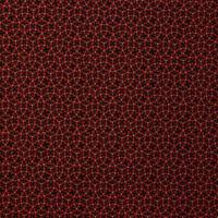 Rood bruin met zwart en beige cirkelprint