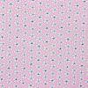 5910 - Roze met witte bloemetjes met blauw hartje