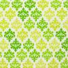5915 - Wit (bijna) met lime en groene ornamentjes