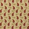 5930 - Beige/creme met roodbruine paisly motieven