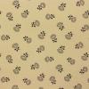 FQ5933 - Beige/ivoormet losse bruine bloemen FQ