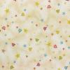 FQ5975 - Creme met kroontjes en sterretjes FQ