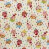 5976 - Creme met gekleurde cupcakes en snoepjes