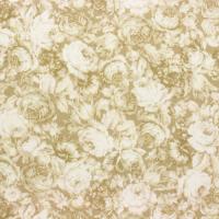 Beige roze met lichte roosjes