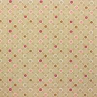 Beige met ruitjespatroon van knoopjes