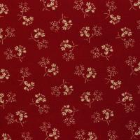 Rood met beige anjers