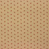 Beige met rode bloemknopjes