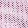 6077 - Wit met roze en paarse hartjes