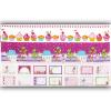 PN6108 - Paneel met randenen labels van Lizzy Fay 60x110 cm