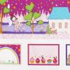 Paneel met randenen labels van Lizzy Fay 60x110 cm