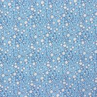 Licht blauw met witte bubbles