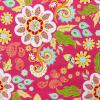 Roze met grote kleurige bloemen FQ