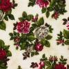 6146 - Creme met toeven witte en rode rozen