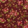 6173 - Bruinrood met rode roosjes