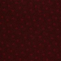 Rood met donkerrode rondjes met bloemen FQ