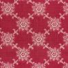 Rood (bleek) met ivoorkleurige bloemen