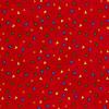6287 - Rood met veelkleurige driehoekjes