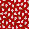 6352 - Rood met sneeuwmannetjes groen mutsje