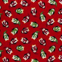 Rood met kerst puinquins