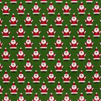 Groen met kerstmannetjes