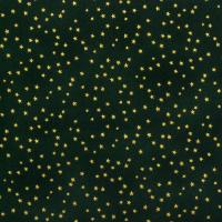Groen (gewolkt) met gouden sterretjes FQ