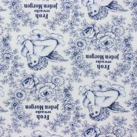 Wit met Blauwe Engel FROH ERWACHE FQ