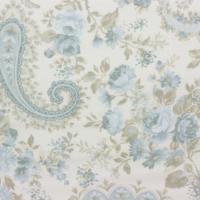 Off-white met wit-beige bloemen en paisly
