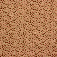 Beige met rood sterretje en groen stipje