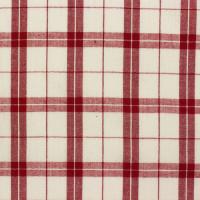 Off-White met grotere rode ruit (geweven)